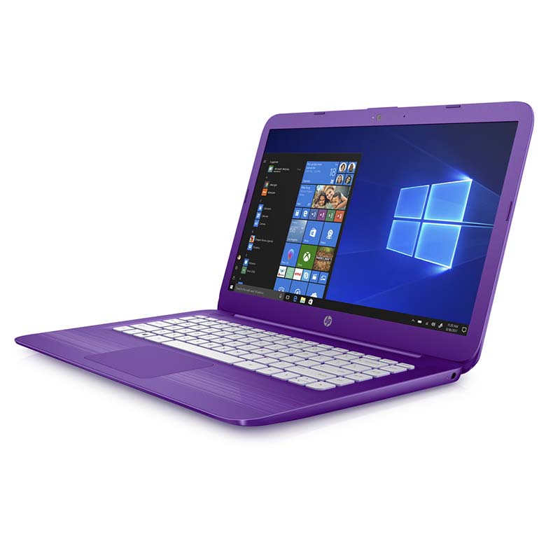 Laptop Hp Stream 14 Intel Dual Core Ssd 32gb Ram 4gb + Diadema+ SD 32GB/ MORADO