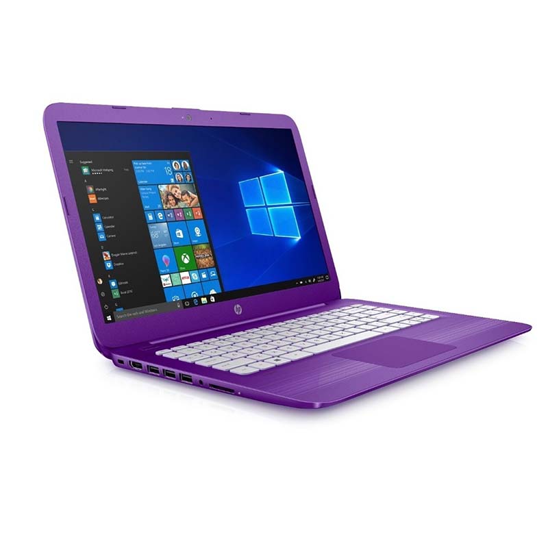 Laptop Hp Stream 14 Intel Dual Core Ssd 32gb Ram 4gb + Diadema+ SD 32GB/ MORADO