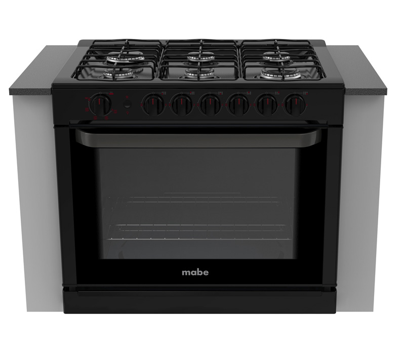 Estufa Mabe Emc80130 De Empotre 80 Cm Negra