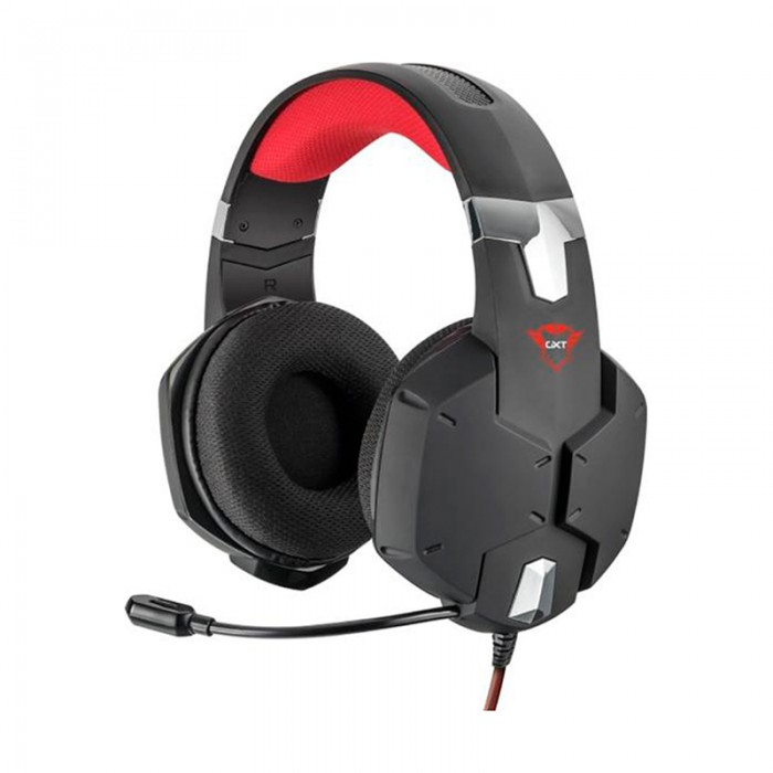 Audífonos Gaming Gxt 322 Carus Trust 20408 Negro-Rojo