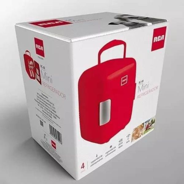 Mini Frigobar RCA RC-4R Rojo/Motor silencioso/Capacidad 4 lt