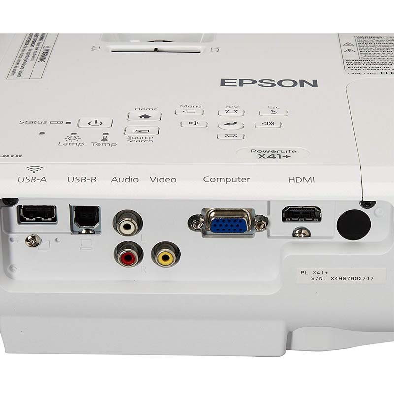 PROYECTOR EPSON POWER LITE X41+ 3600 LUMENES HDMI WIFI V11H843021