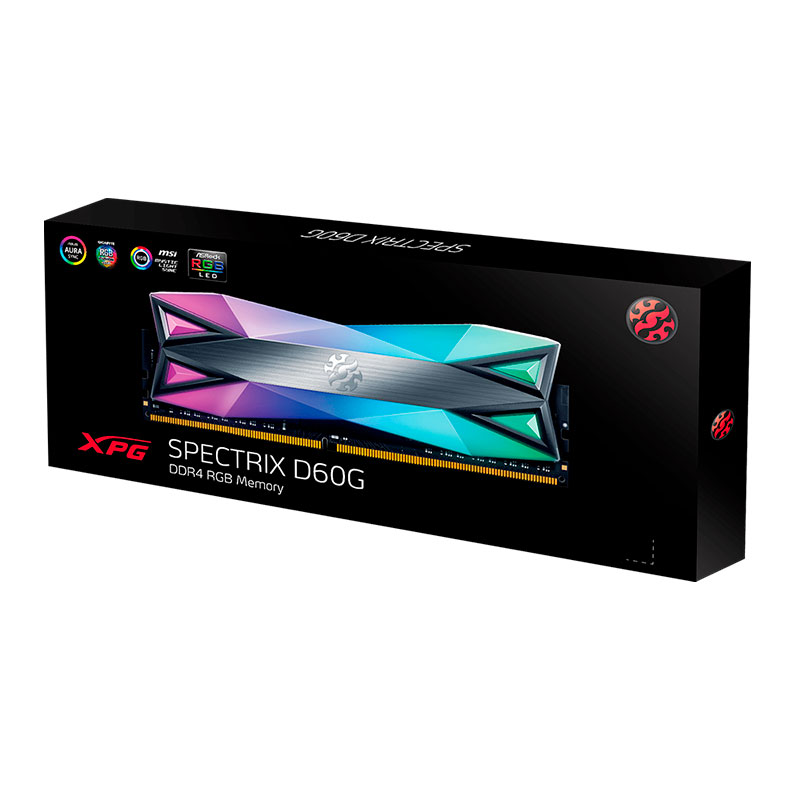 Memoria RAM DDR4 8GB 3000MHz XPG SPECTRIX D60G RGB Disipador AX4U300038G16A-ST60 