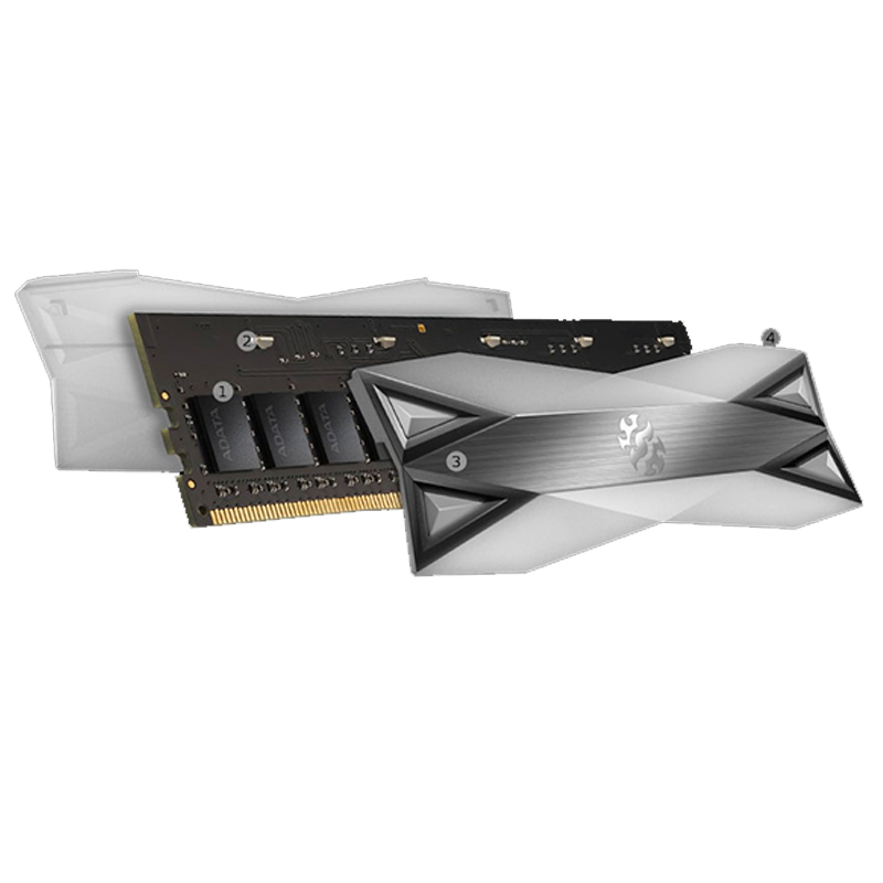 Memoria RAM DDR4 8GB 3000MHz XPG SPECTRIX D60G RGB Disipador AX4U300038G16A-ST60 