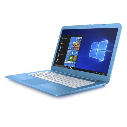 Laptop Hp Stream 14-CB011WM Intel Dual Core Ssd 32gb Ram 4gb + Kit - Azul