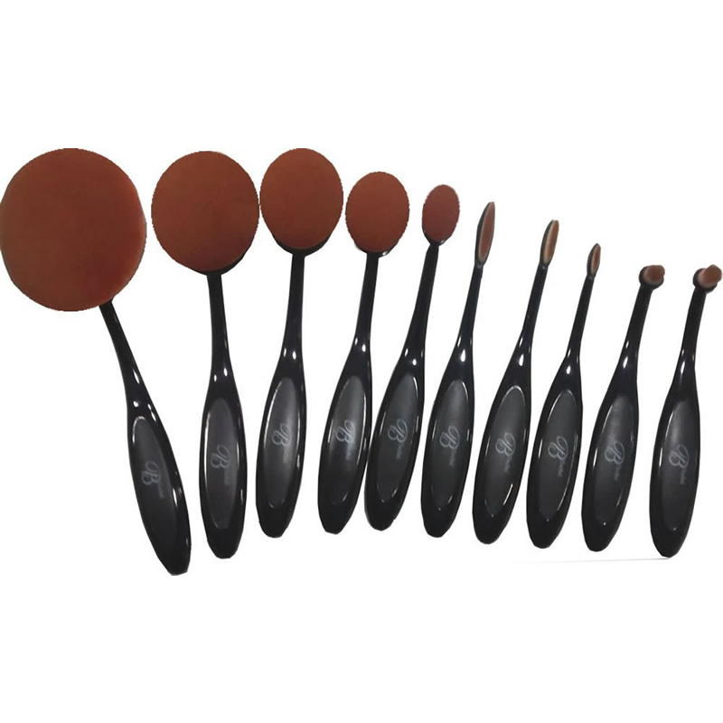 Set de 10 brochas oval