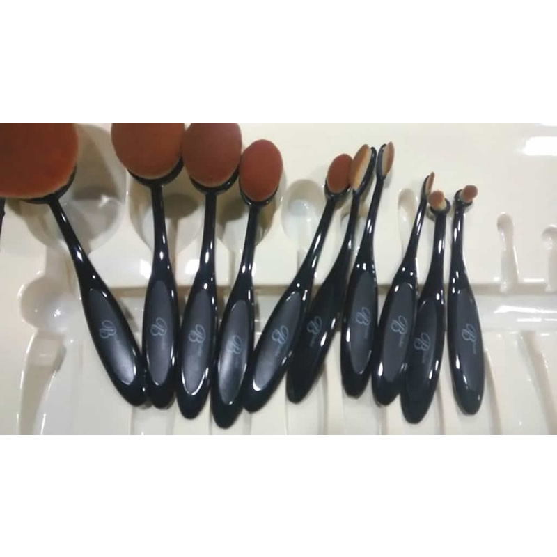 Set de 10 brochas oval