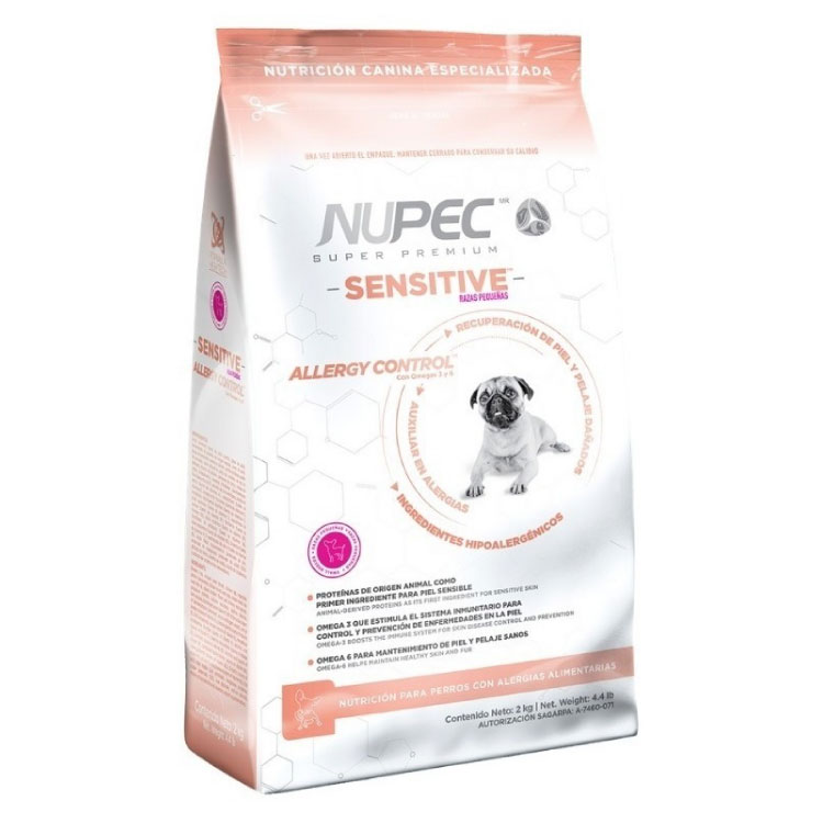 Nupec Sensitive Raza Pequeña 2 Kg - Alimento Para Perro