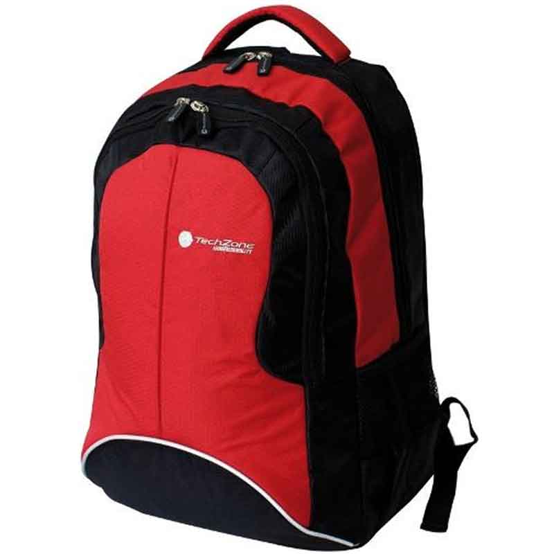 Mochila TECHZONE Backpack SPORT Rojo Negro TZBTS10BLK