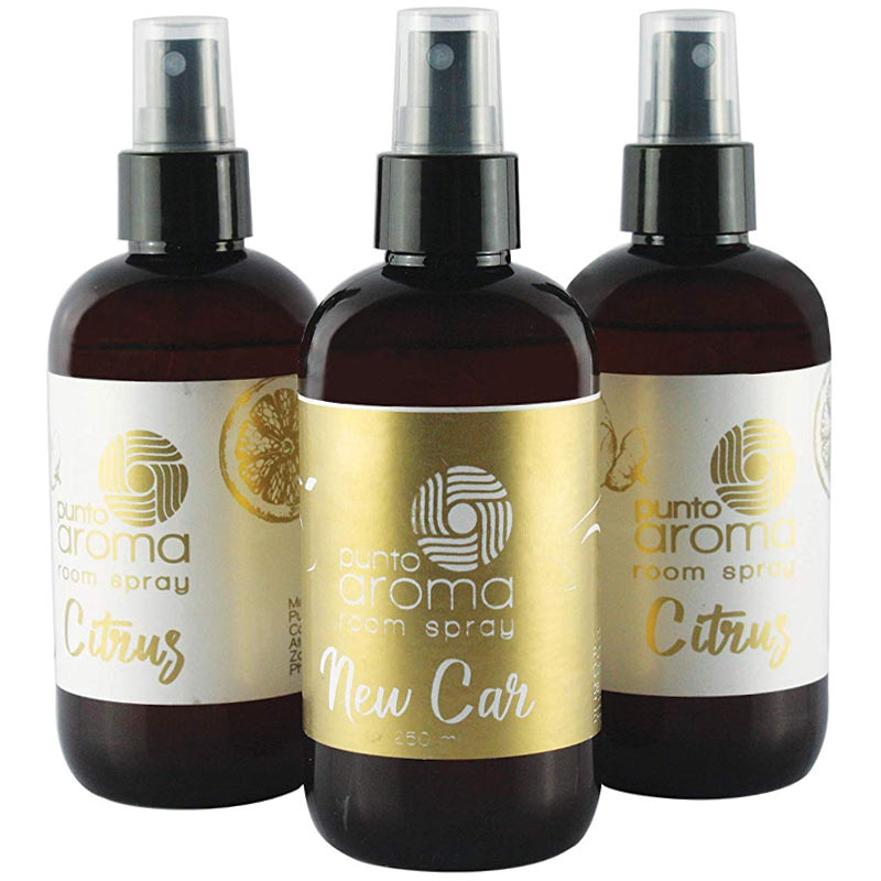 Kit 2x Ambientador de Fragancia,1x Aroma Coche Nuevo - Aroma Naranja + New Car