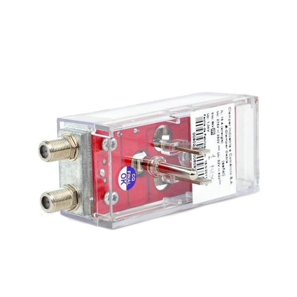 Supresor Picos Eléctricos Pararayos Energía Cable Coaxial E-Clamper