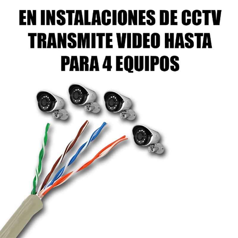 Bobina Cable Red Utp 5e 100 Mts Cctv Nodos Grises