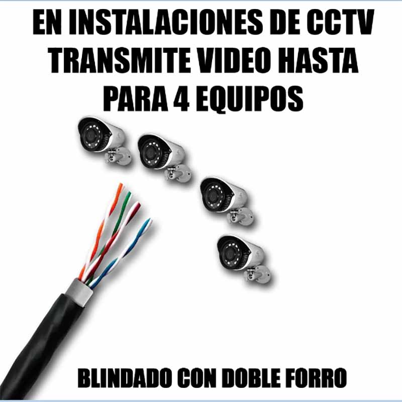 Bobina De Cable Utp Cat 5e Blindado Para Exterior 300 Mts