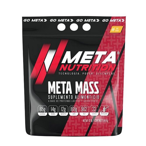 Proteina Meta Nutrition Meta Mass 12 Libras Ganador De Masa Vainilla