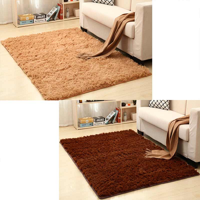 Tapete para Sala Tipo Shag 200x160cm Pelo Largo Y Suave Calidad
