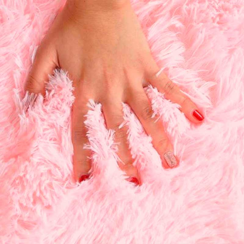 Tapete para Sala Tipo Shag 200x160cm Pelo Largo Y Suave Calidad