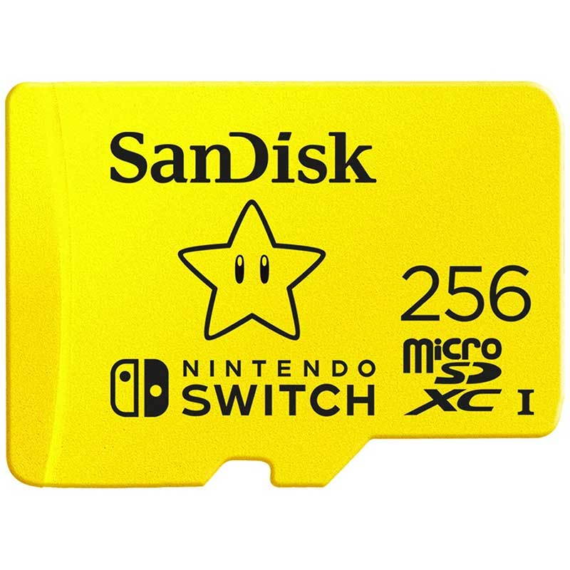 Memoria Micro Sd 256Gb Sandisk Nintendo Switch Oficial Sdsqxao-256G-Gnczn