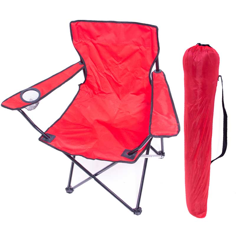 Silla Plegable Kit 5 Sillas Playa Jardin Camping Pesca Roja