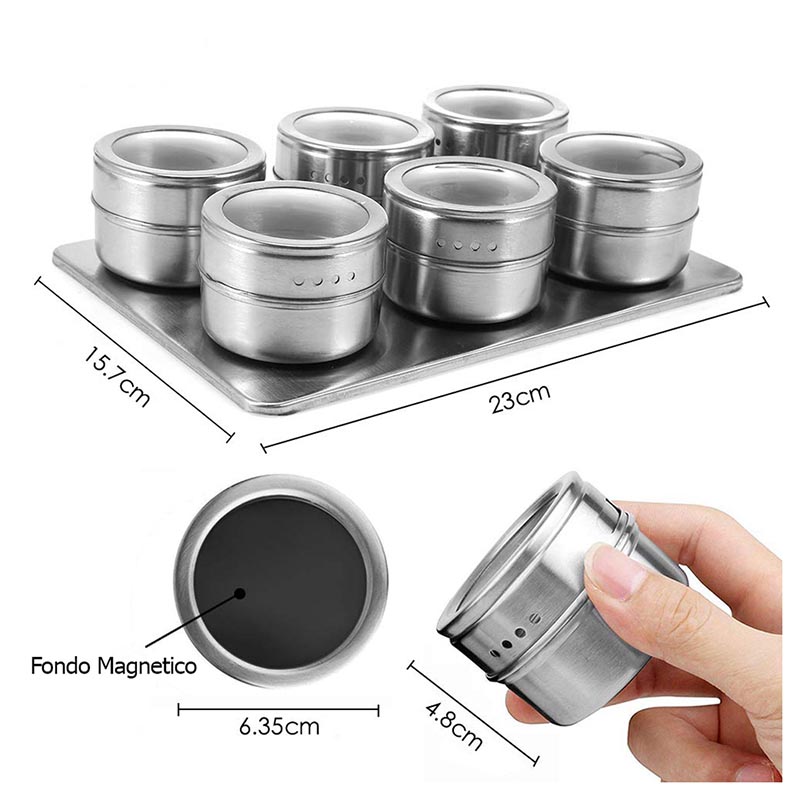 Juego de Especieros Magnéticos Aquila Modelo Bamberg