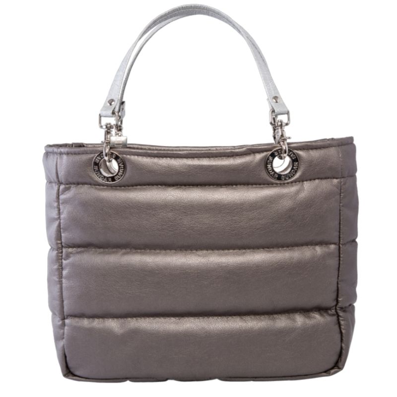 Bolsa Estaño Para Mujer Marca Sundar De Asas Intercambiables Modelo Basica Con Cierre