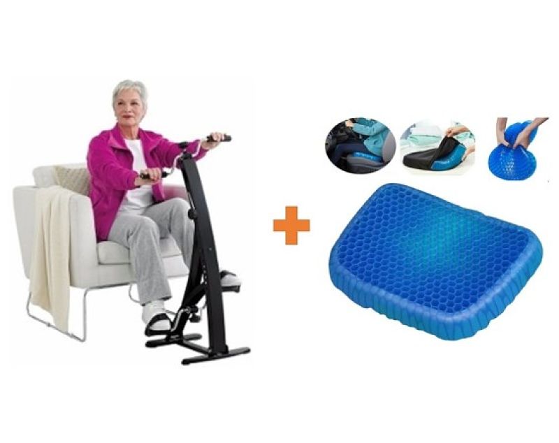 Ejercitador Piernas Brazos Bici Dual Cicle + Cojín D Gel