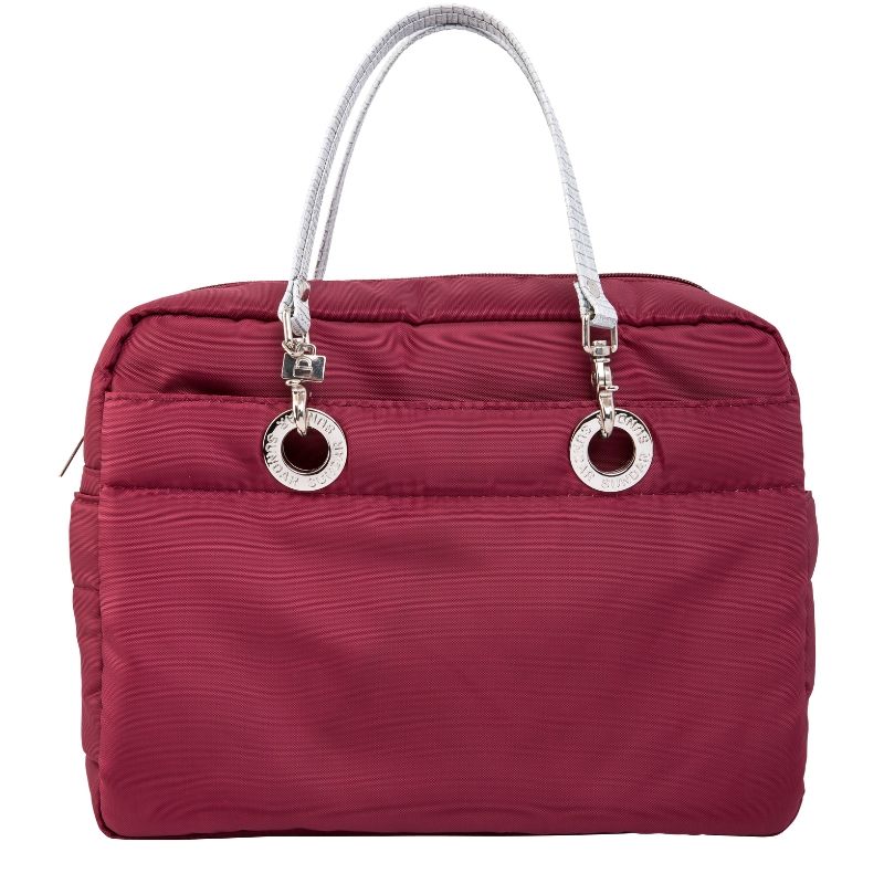 Bolsa Mediana Guinda para mujer marca Sundar de asas intercambiables