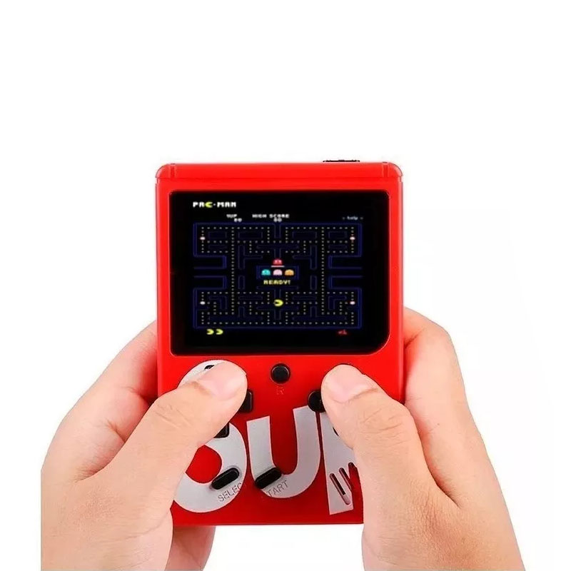 Game Box Sup 400 Juegos Mini Consola Recargable Cable Av Rojo