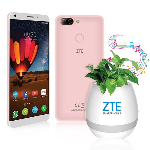 Celular ZTE LTE BLADE V9 VITA Color ROSA Telcel y de regalo una BOCINA MACETA BLUETOOTH