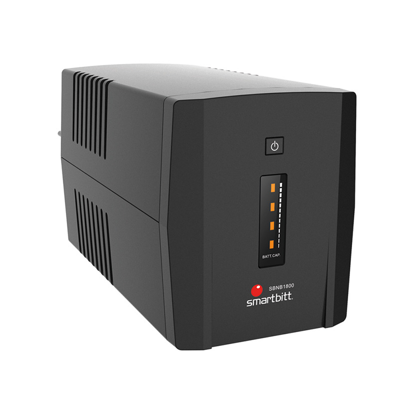 Smartbitt SBNB1800 No Break 1800 VA, 900 W, Negro, Hogar y Oficina