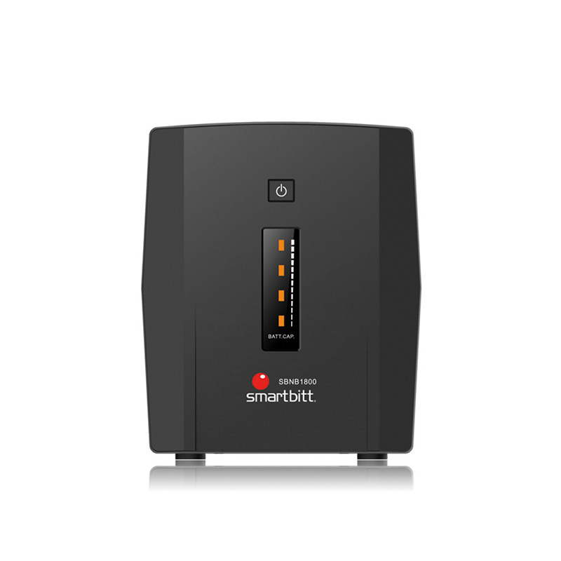 Smartbitt SBNB1800 No Break 1800 VA, 900 W, Negro, Hogar y Oficina