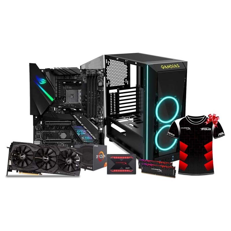 PC Gamer RTX 2070 + i5 10400f occasion noir ventilateurs rgb