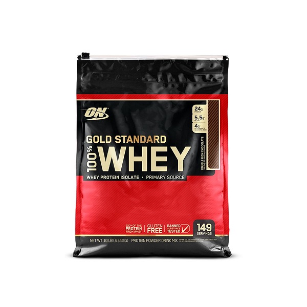 Proteina Gold Standard Whey Sabor Doble Chocolate 10lb
