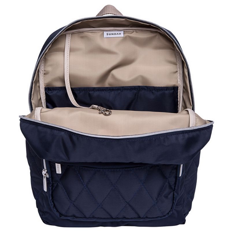 mochila azul marino mujer