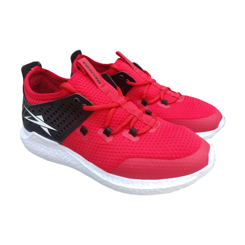 Tenis Deportivo Eescord Runing Escord Negro/rojo Hombre 3190