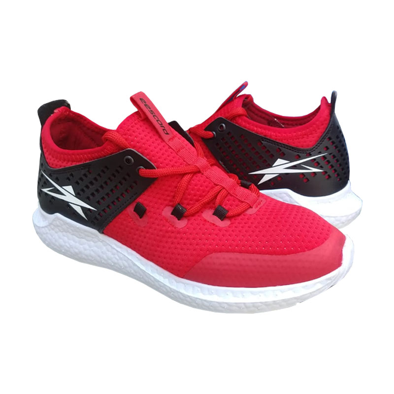 Tenis Deportivo Eescord Runing Escord Negro/rojo Hombre 3190