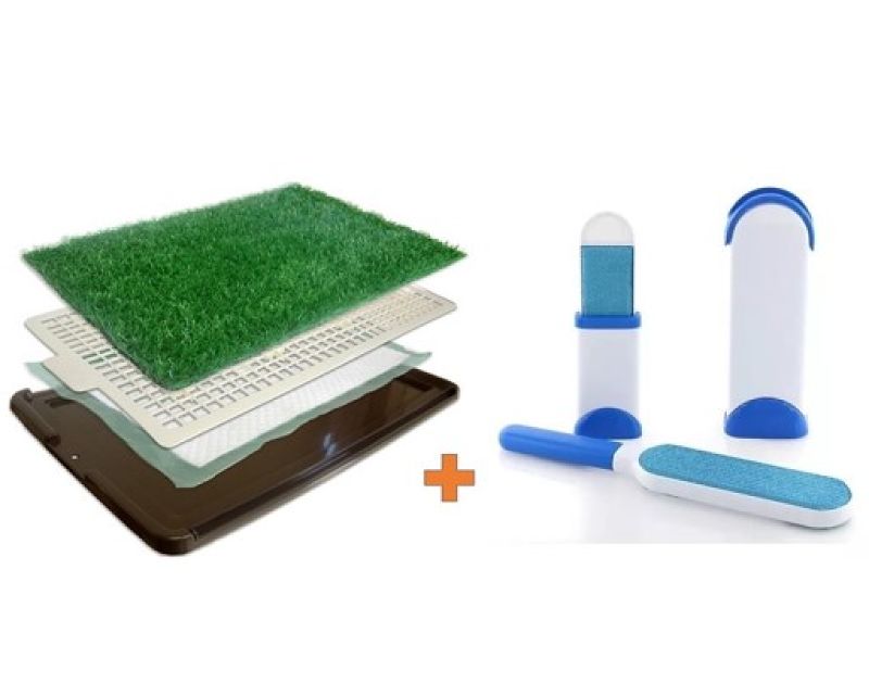 Doggy Patch Tapete Entrenador De Cachorros Perros Mas Removedor Quita Pelo