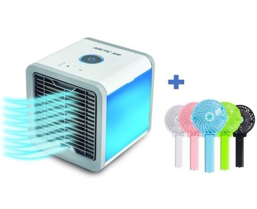 Ventilador Artic Air incluye un  mini ventilador de mano