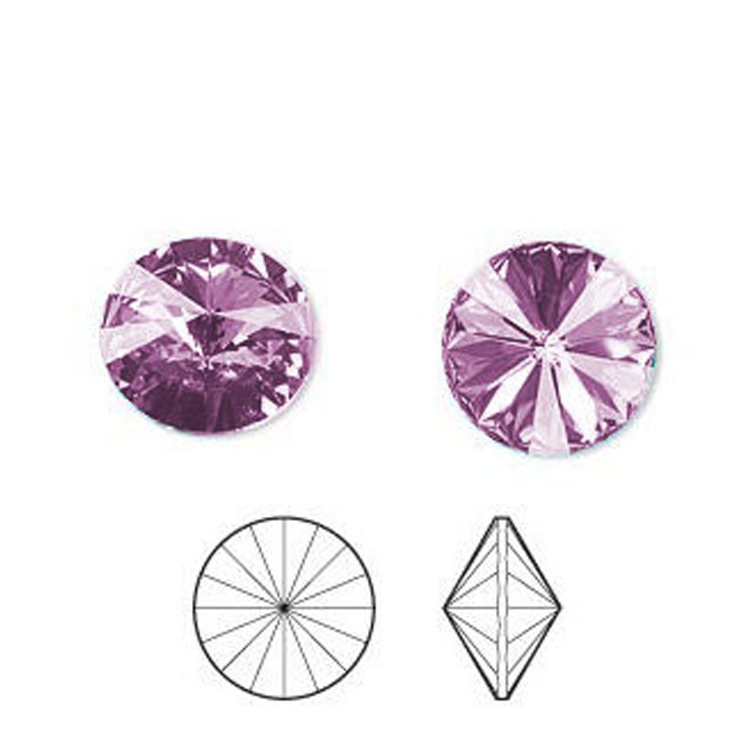 Aretes Colgantes SWAROVSKI CRYSTALS RIVOLI rosa