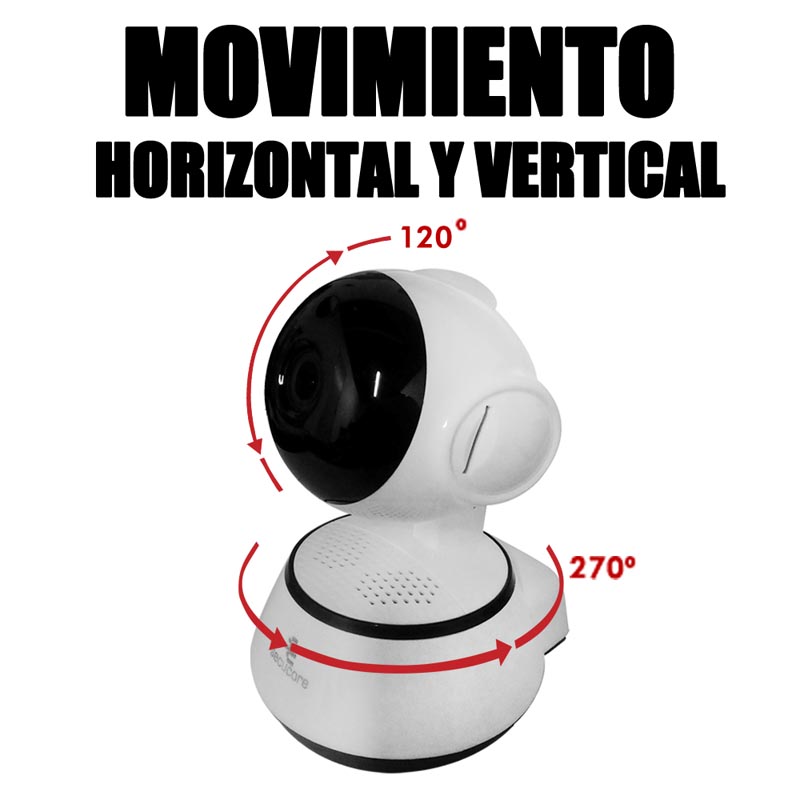 Camara Cctv Ip Wifi Movimiento Graba En La Nube Y Sd Audio