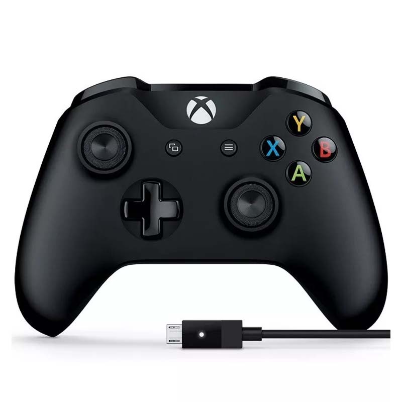 Control Xbox One/pc Inalambrico Negro Con Cable 4N6-00001