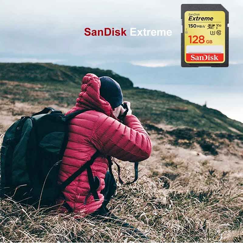 Tarjeta SD 128GB SANDISK Extreme Graba 4K SDSDXV5-128G-GNCIN 