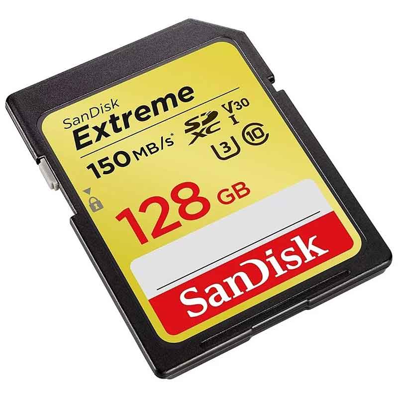 Tarjeta SD 128GB SANDISK Extreme Graba 4K SDSDXV5-128G-GNCIN 