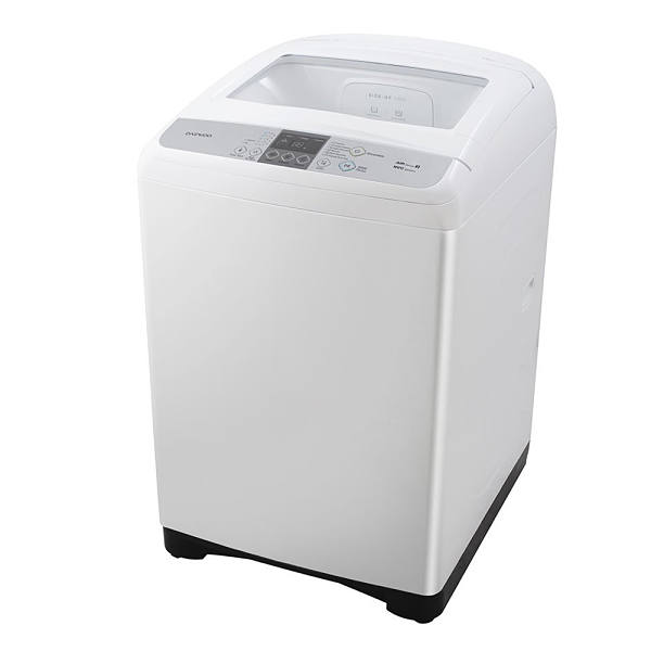 Lavadora Daewoo de 18 Kg color Blanco con tapa de cristal resistente modelo DWF-DG361BWW