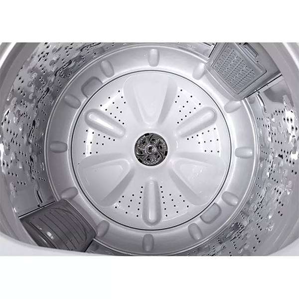 Lavadora Daewoo de 18 Kg color Blanco con tapa de cristal resistente modelo DWF-DG361BWW