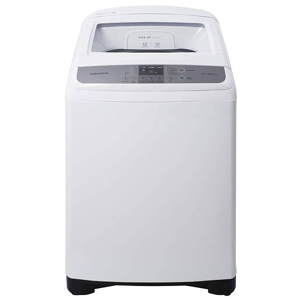 Lavadora Daewoo de 18 Kg color Blanco con tapa de cristal resistente modelo DWF-DG361BWW
