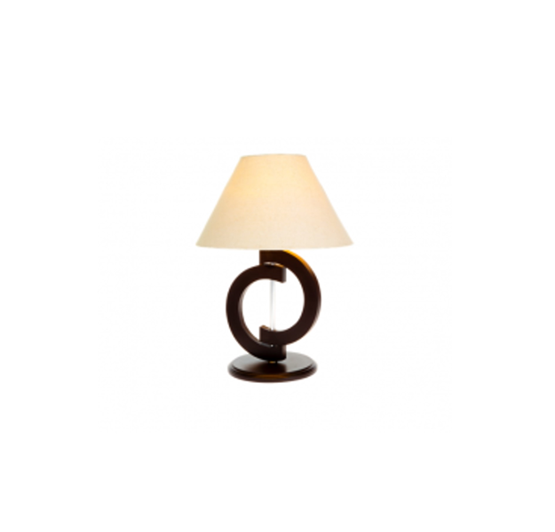 Lampara De Buro Madera Medias Lunas La Luz De Victoria Rb12-Chocolate