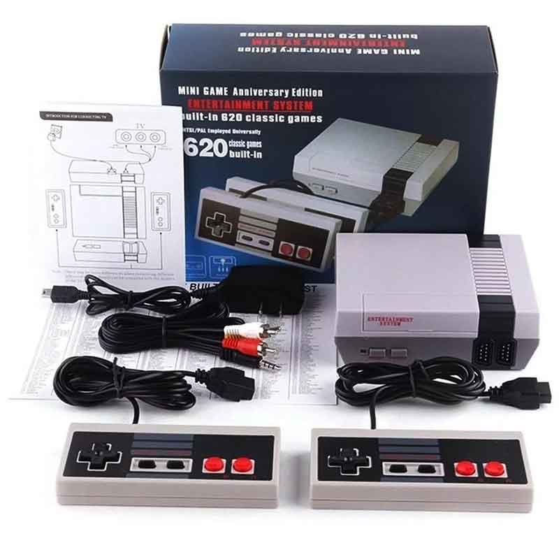 Mini Consola Retro Nes Incluye 620 Juegos Clasicos