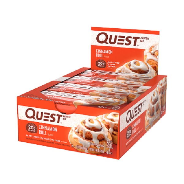 Barra de Proteína Quest Nutrition Sabor Rol de Canela