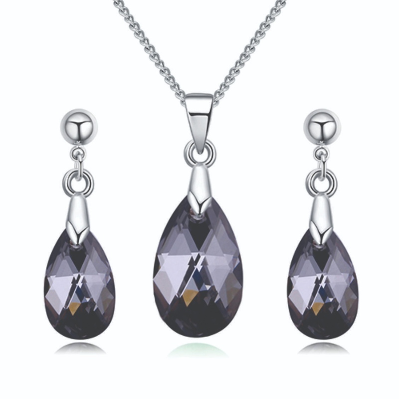 Conjunto Silver Night Shadow Kelwin Crystals