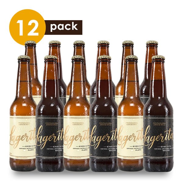 Cerveza Artesanal Propaganda Lageritas Cervexxa Beerpack 12